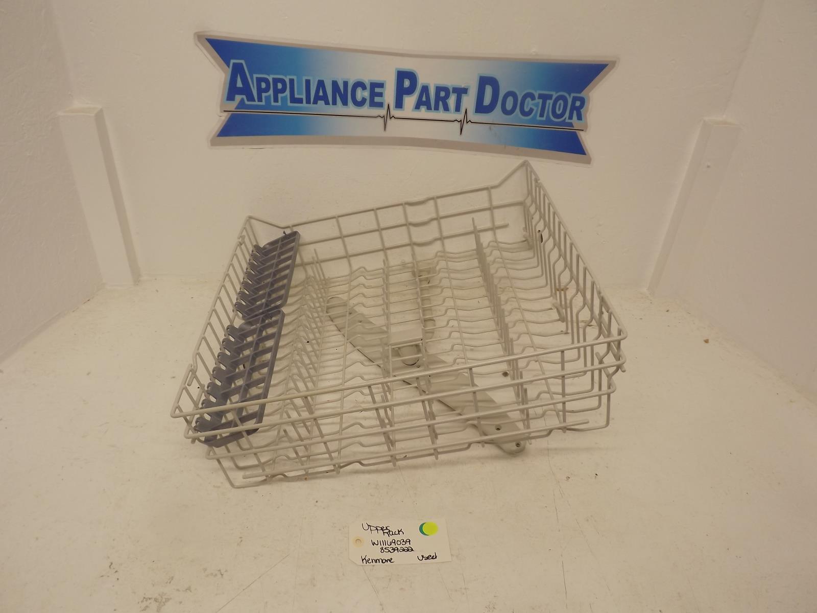 Kenmore Dishwasher W11169039 8539222 Upper Rack Used Kenmore Dishwasher W11169039 8539222 Upper Rack Used